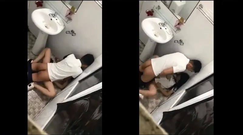 Em gái say xỉn và any trong phòng tắm nhà hàng